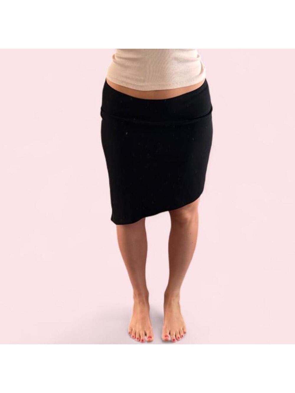 Vintage low rise asymmetrical mini skirt